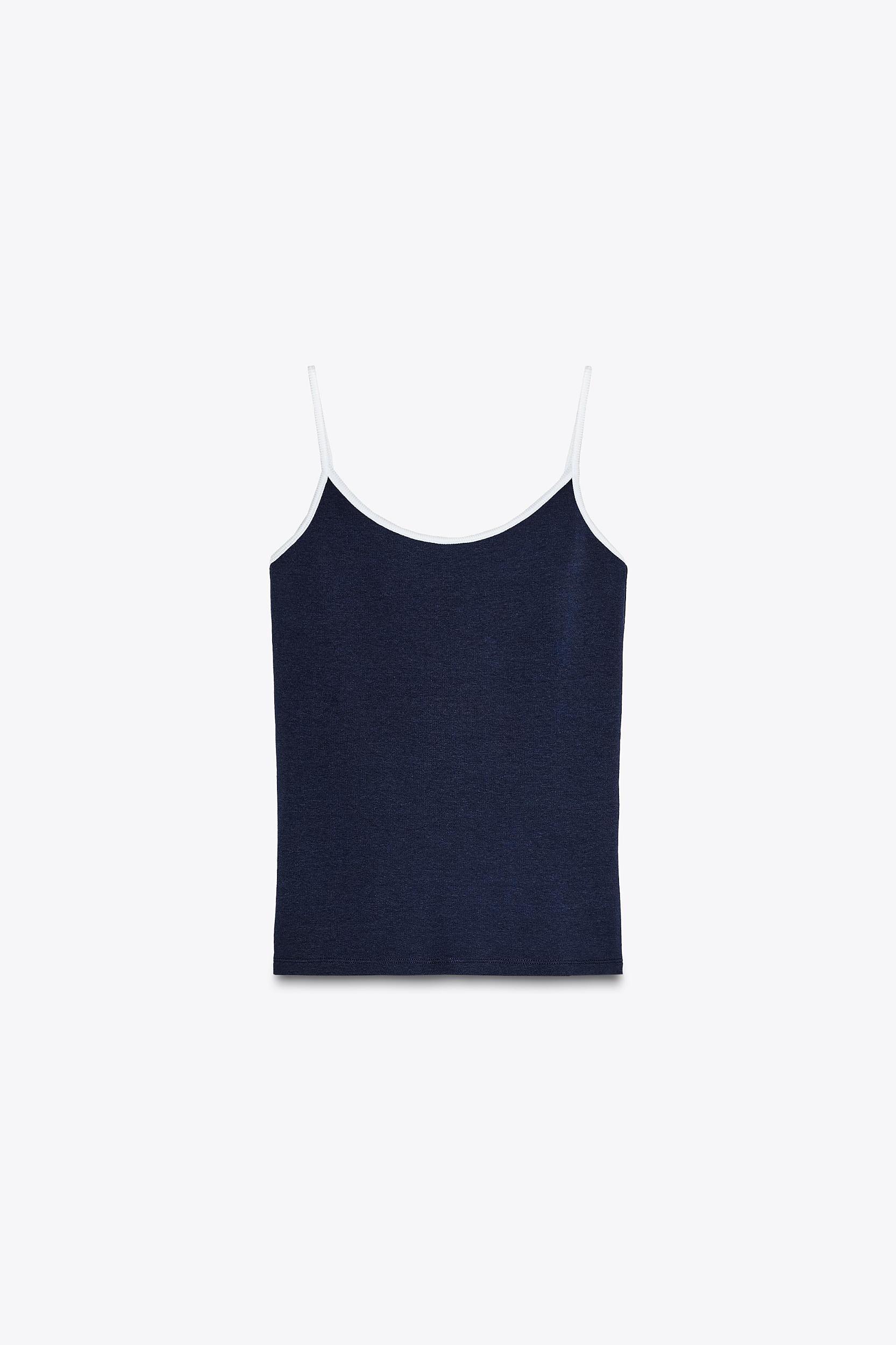 CONTRAST PIPING T-SHIRT Product Image