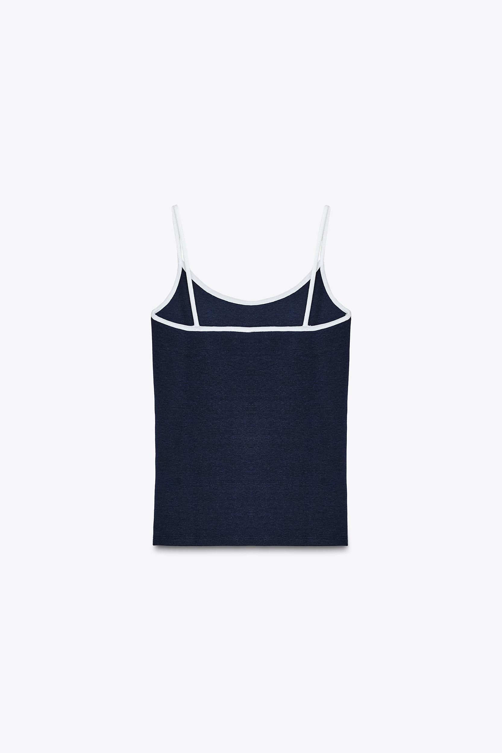 CONTRAST PIPING T-SHIRT Product Image