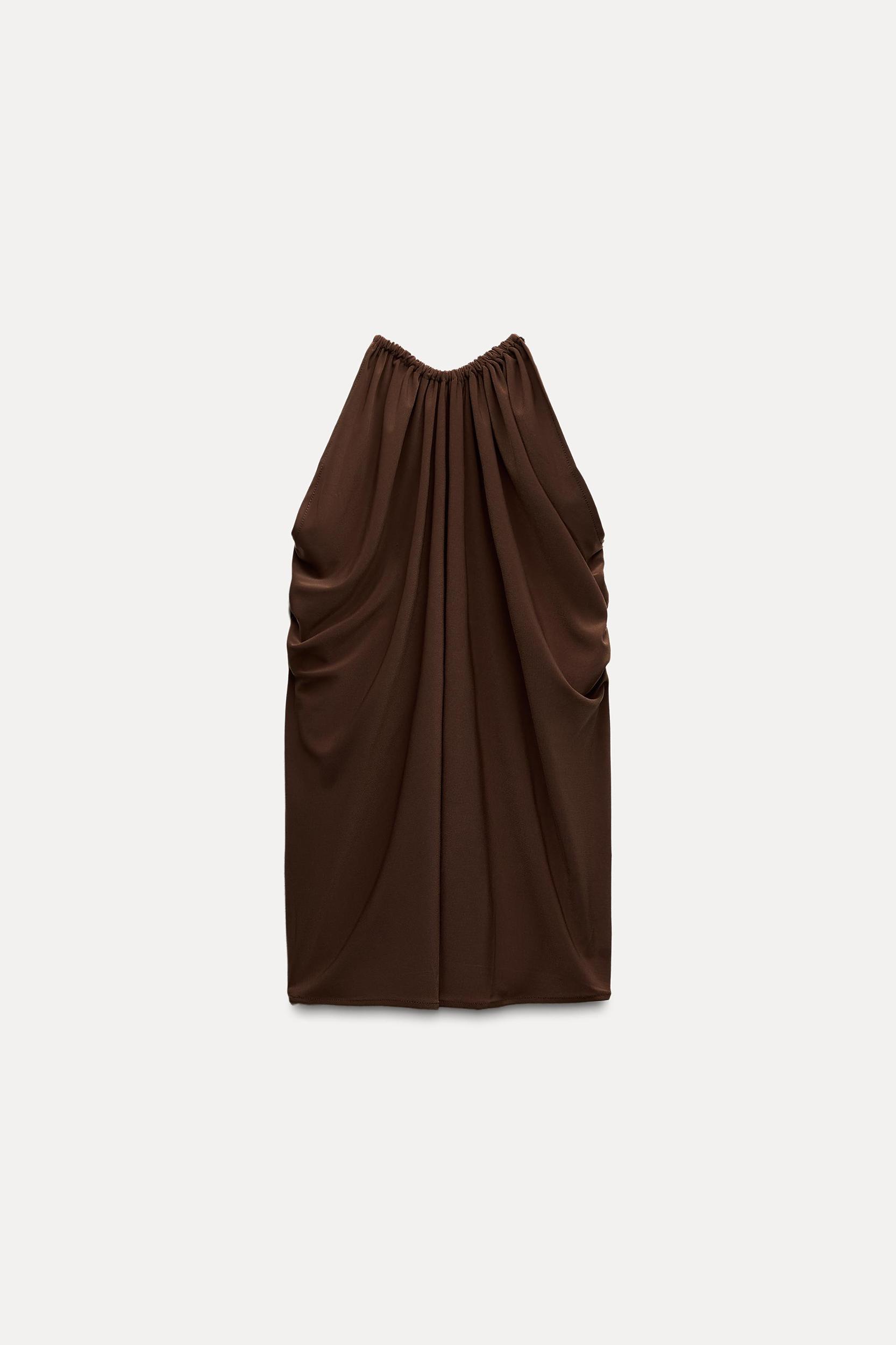 DRAPED HALTER TOP Product Image
