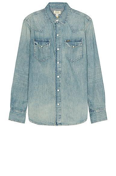 Mens Icon Western Denim Shirt Product Image