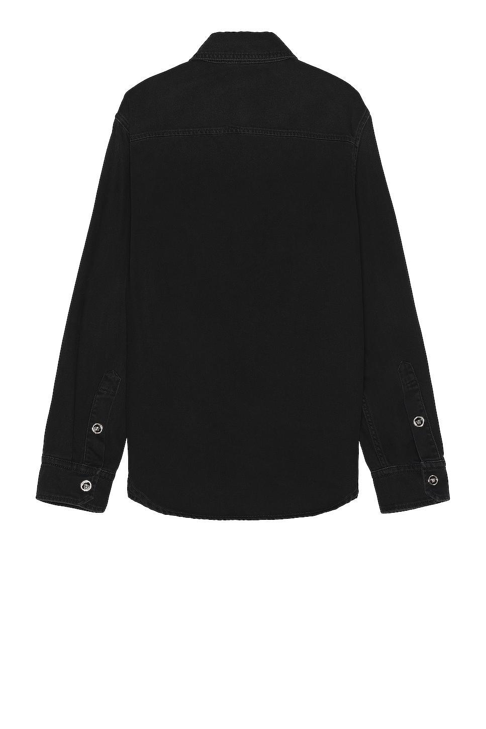 VERSACE Denim Shirt Black. (also in 50). Product Image