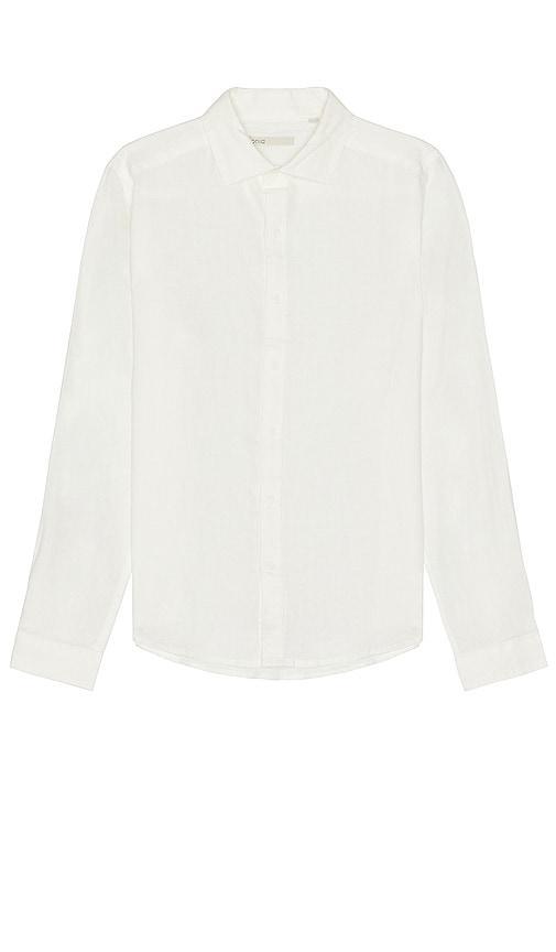 Men's Slim-Fit Linen Button-Down Shirt Product Image