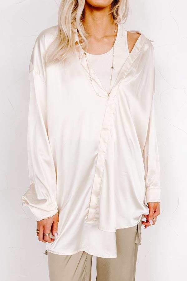Famous Feels Satin Tunic Dress Product Image