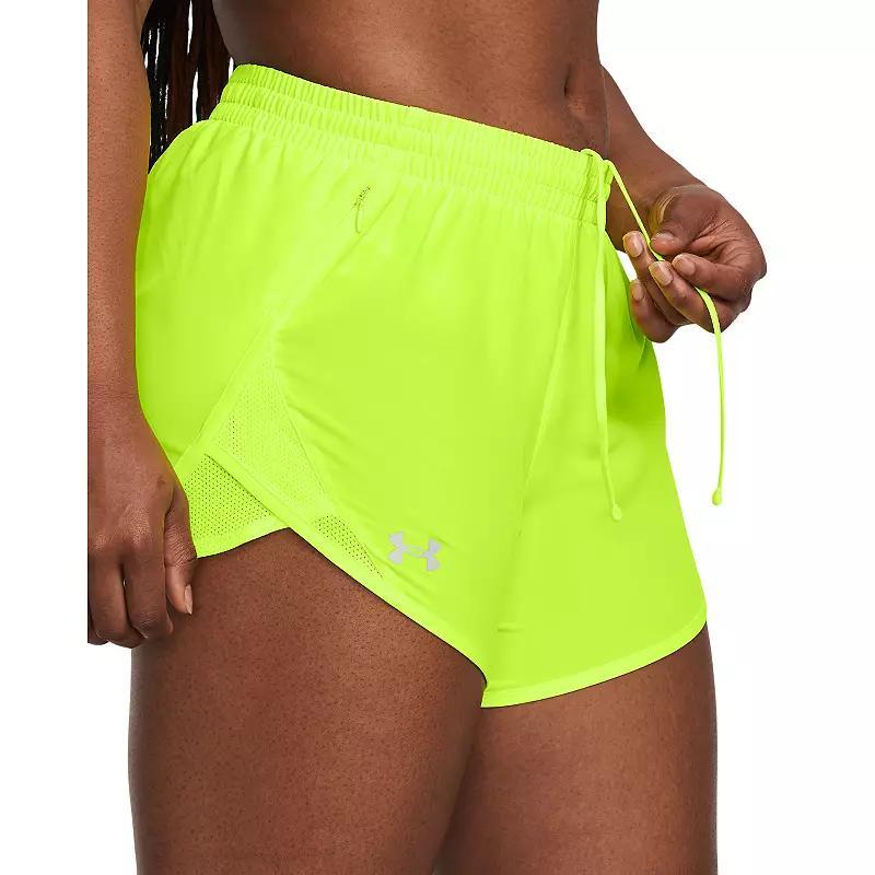 Women's Under Armour Fly-By Shorts, Size: Small, Red Product Image