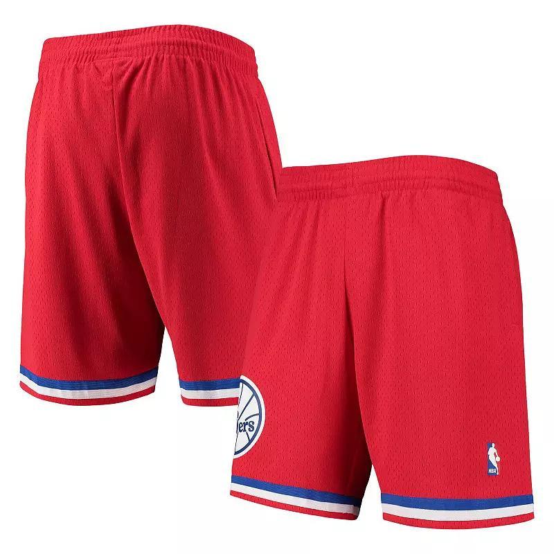 Mens Mitchell & Ness Red Philadelphia 76ers 2002-03 Hardwood Classics Swingman Shorts Product Image
