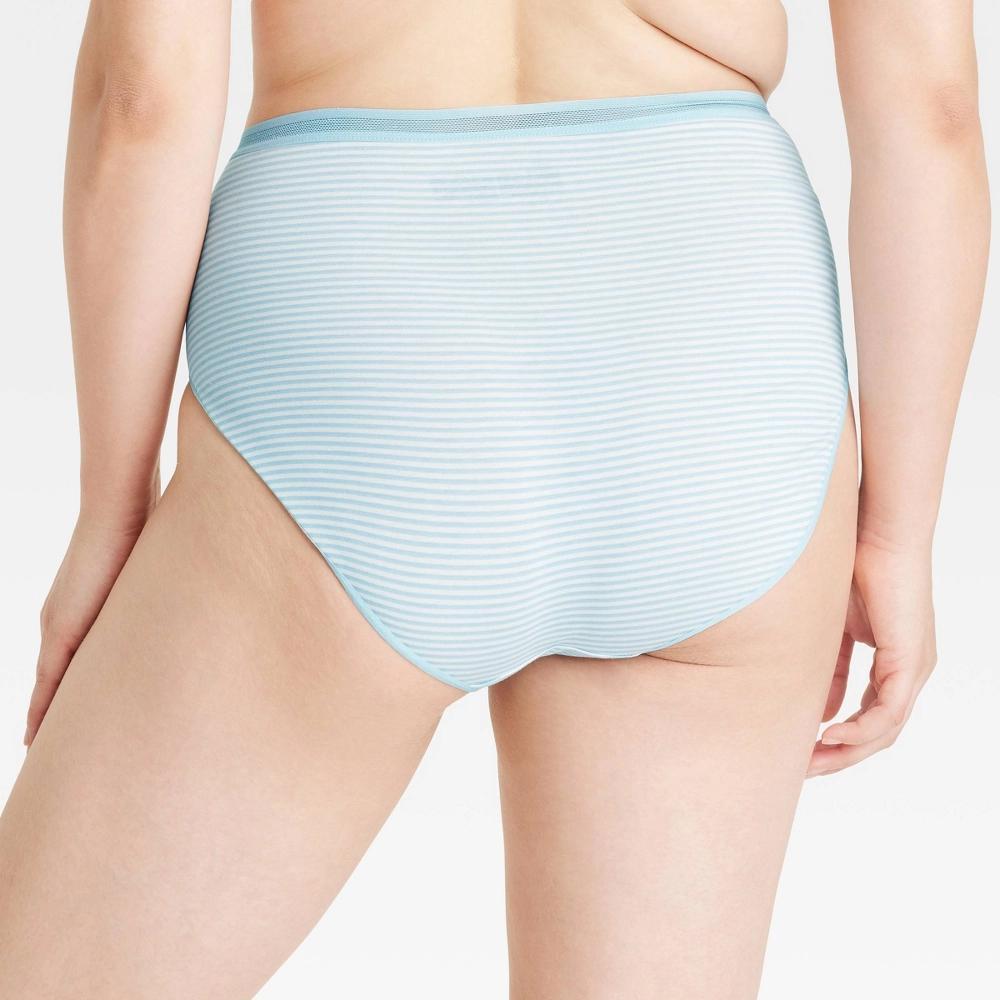 Womens 6pk Cotton Stretch Briefs Underwear - Auden Assorted Color L Product Image