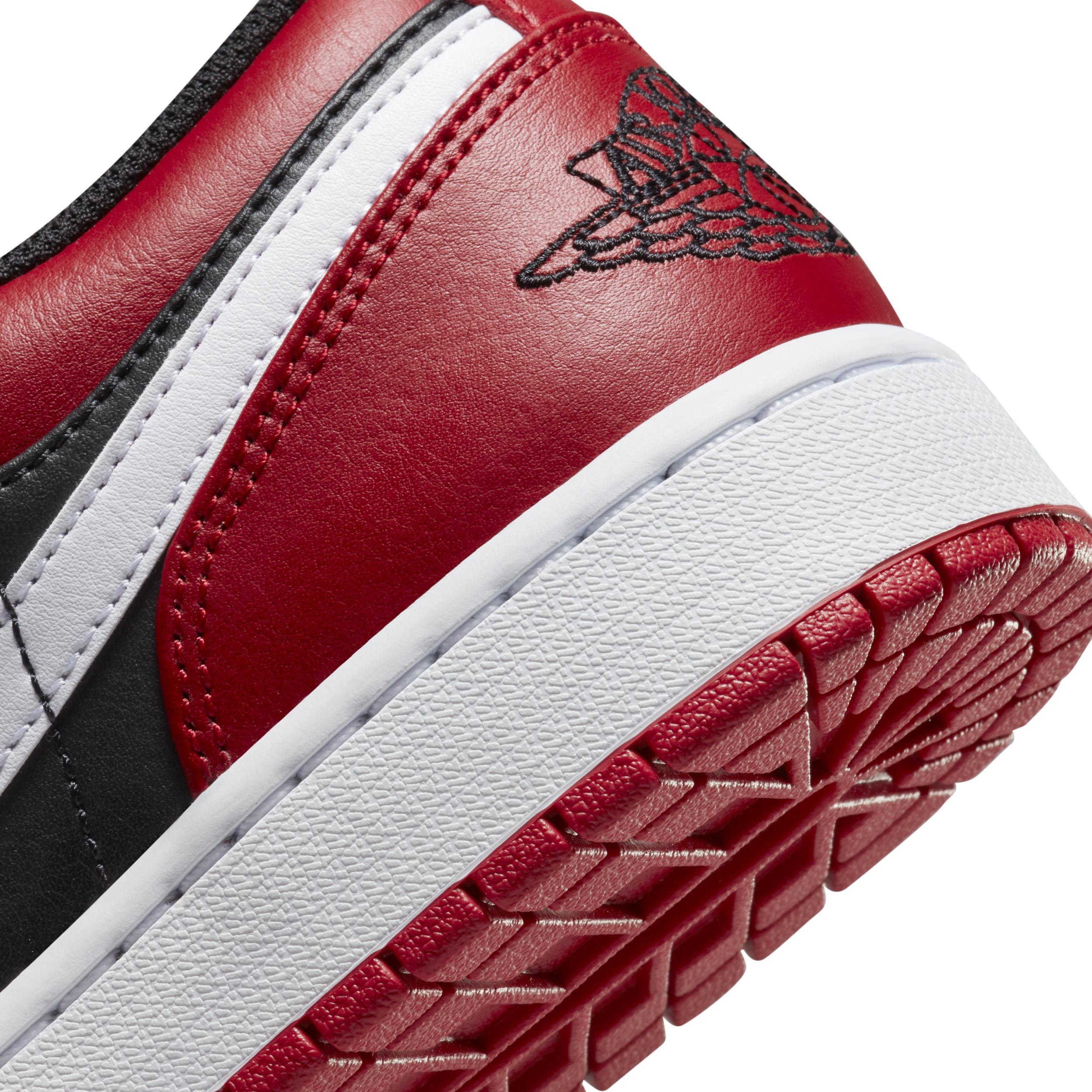 Jordan Mens AJ 1 Low - Shoes Gym Red/Black/White Product Image