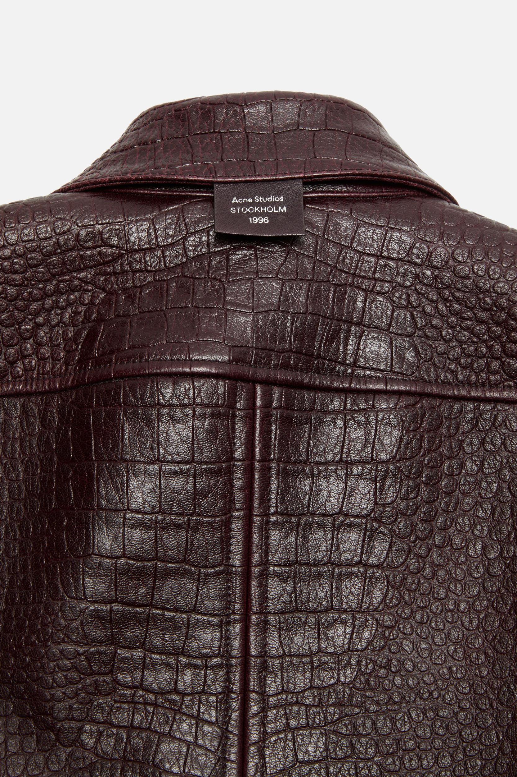 Leather shirt jacket Product Image