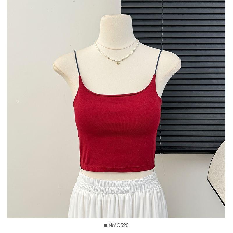 Back-Window Colorblock Camisole Top in 6 Colors Product Image