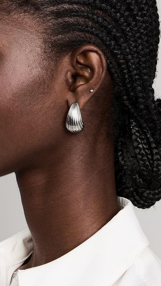Kenneth Jay Lane Thick Ridge Hoops | Shopbop Product Image