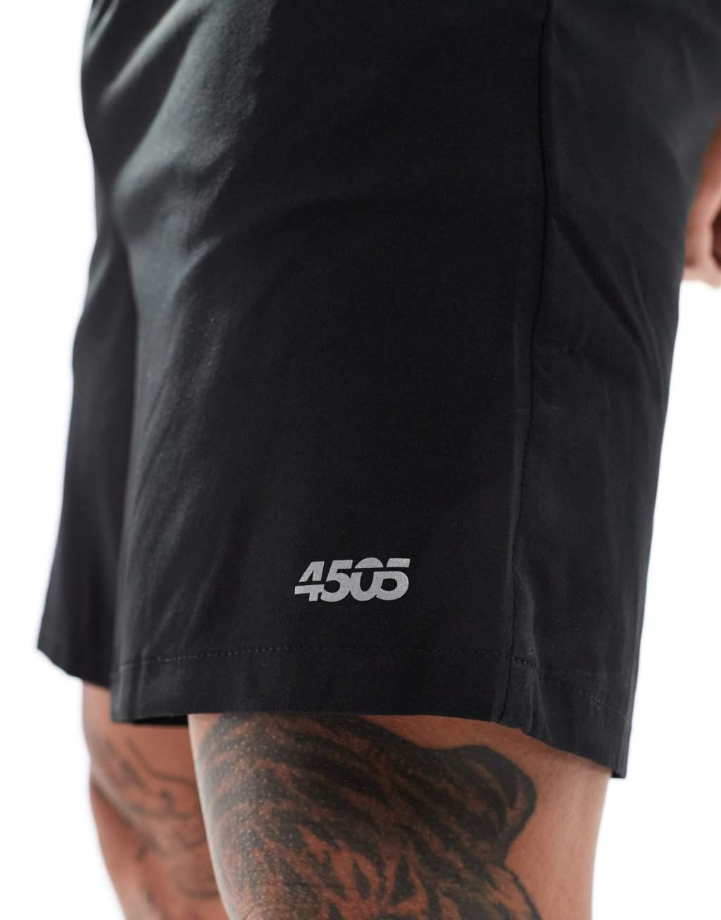 4505 icon 7 inch training shorts with quick dry in black     Product Image