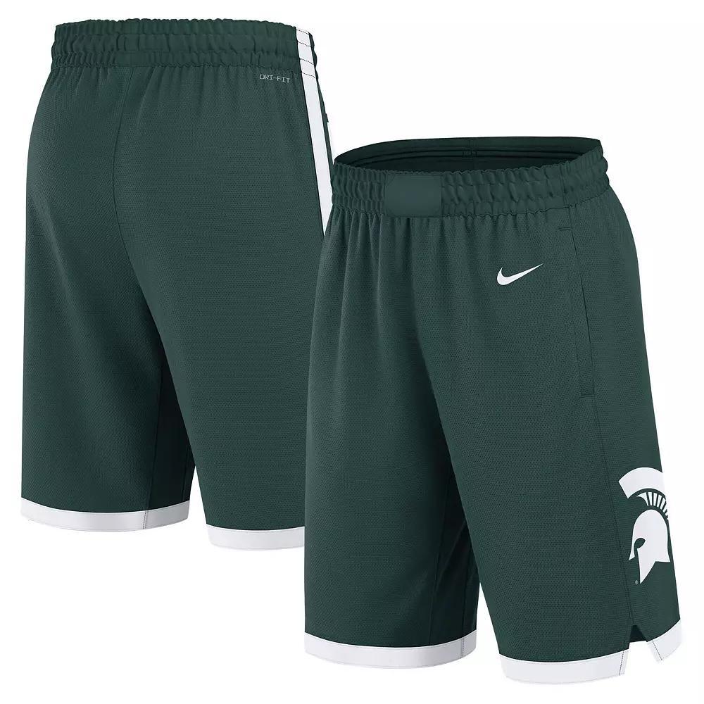 Men's Nike Green Michigan State Spartans Road Replica Performance Basketball Shorts, Size: Medium Product Image