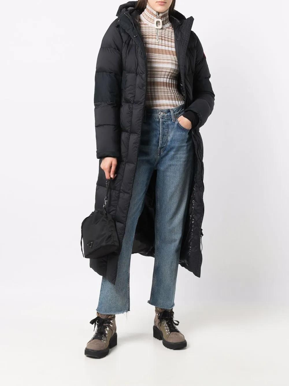 quilted-finish down coat Product Image