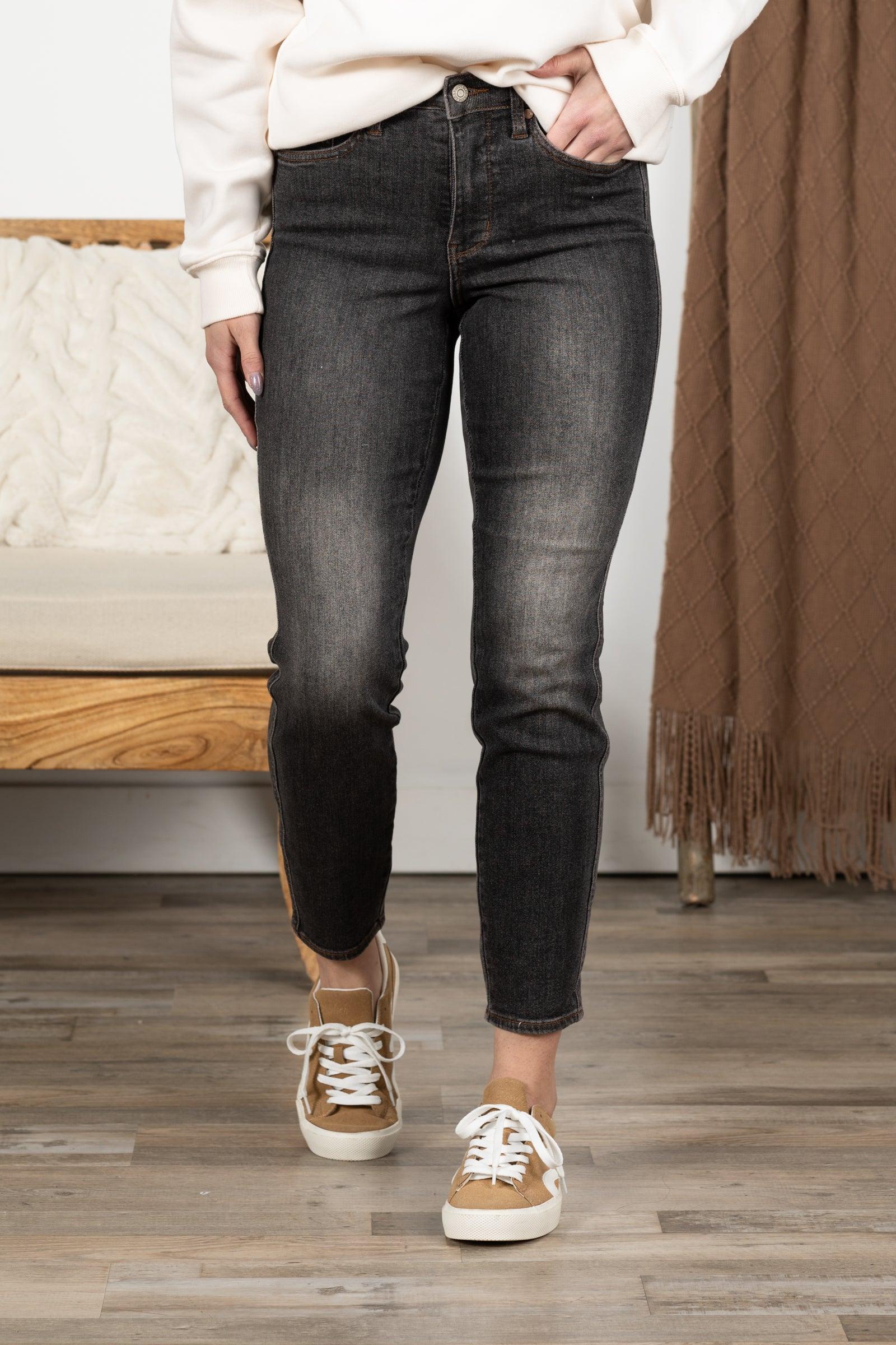 Judy Blue Black Tummy Control Slim Jeans Product Image