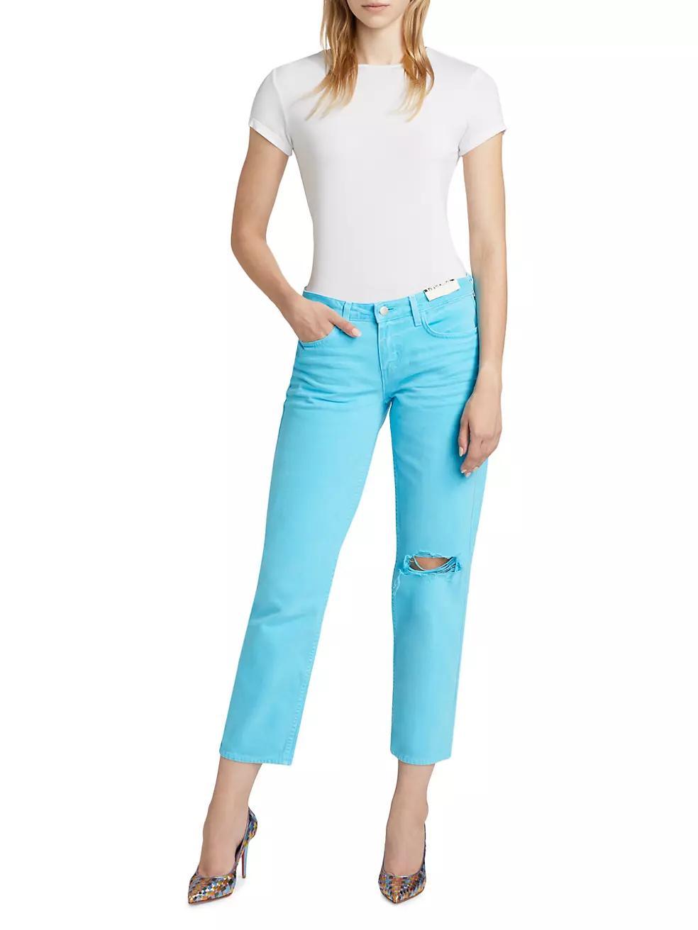 Nevia Low-Rise Slouch Straight Jeans Product Image