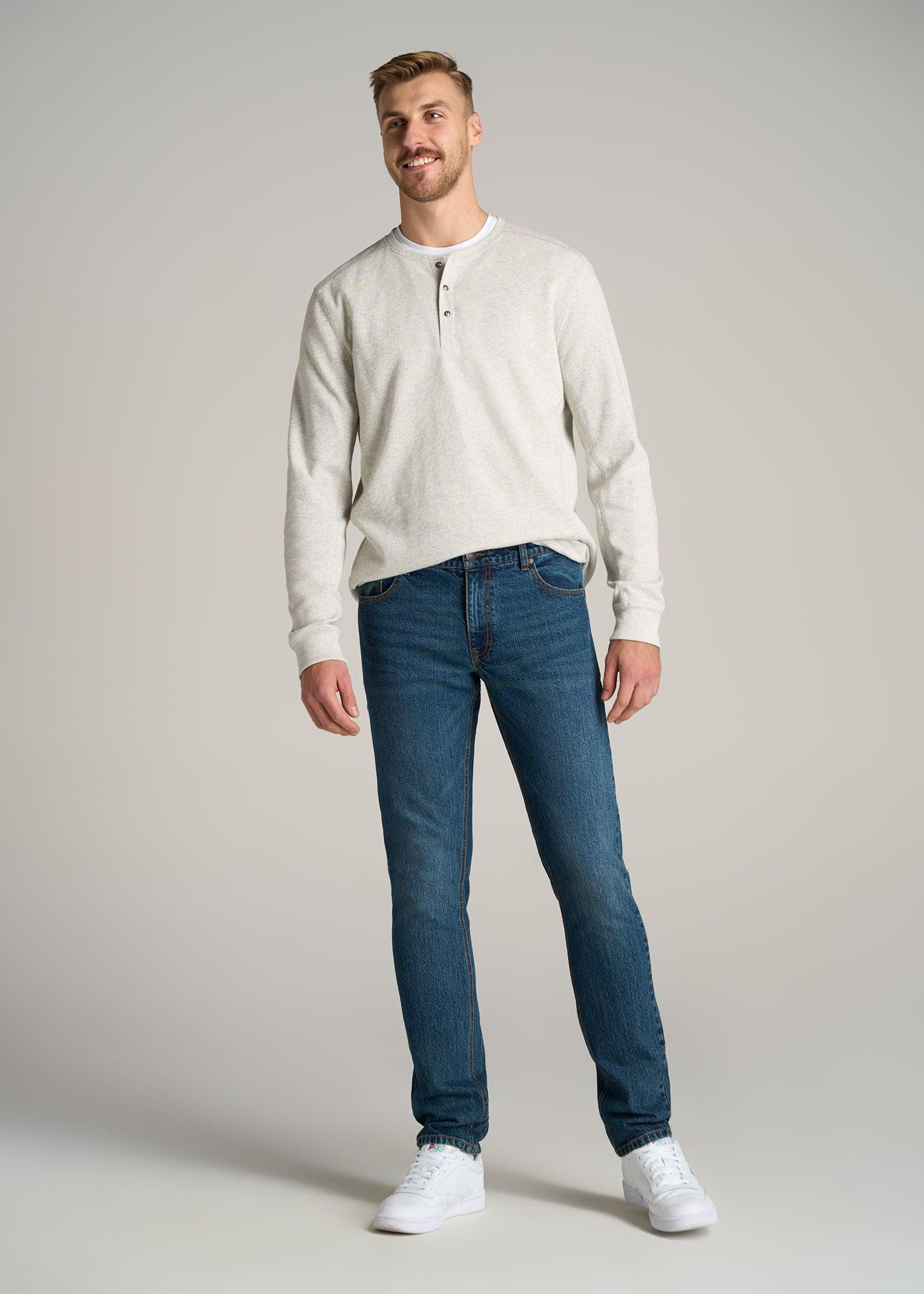 LJ&S TAPERED Jeans for Tall Men in Machine Blue Product Image