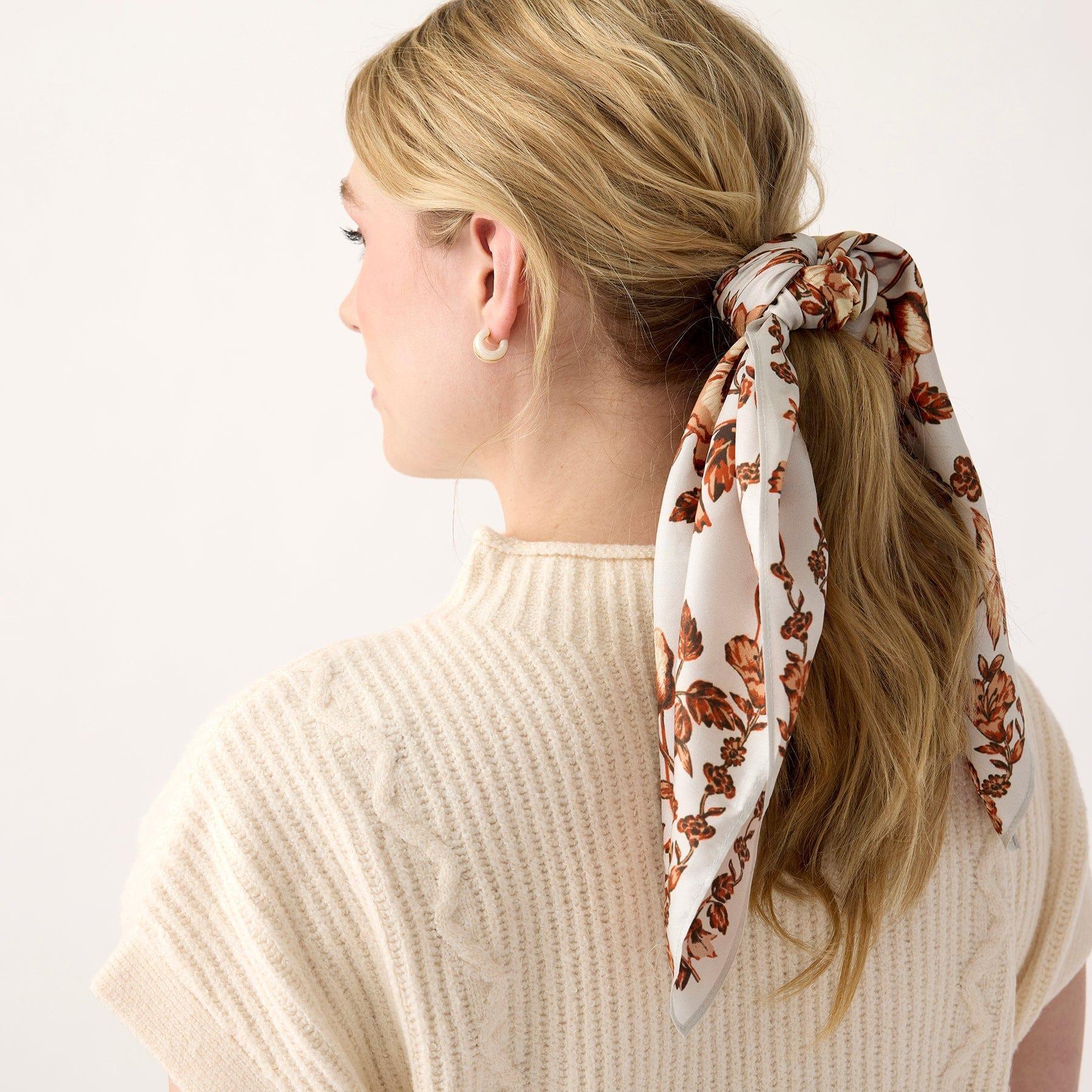Vera Bradley Square Silk Scarf Women in Starry Paisley Coffee Bean Product Image