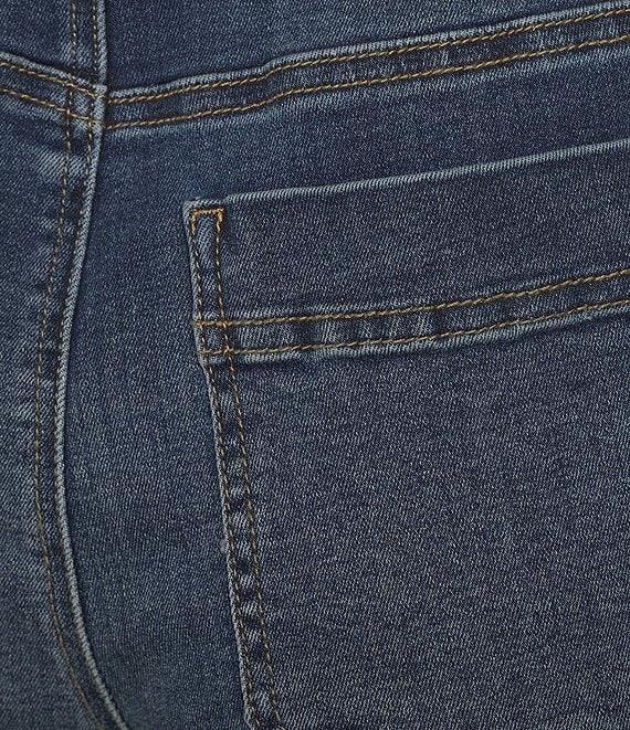 Westbound High Rise Porkchop Pockets Denim Bermuda Shorts Product Image
