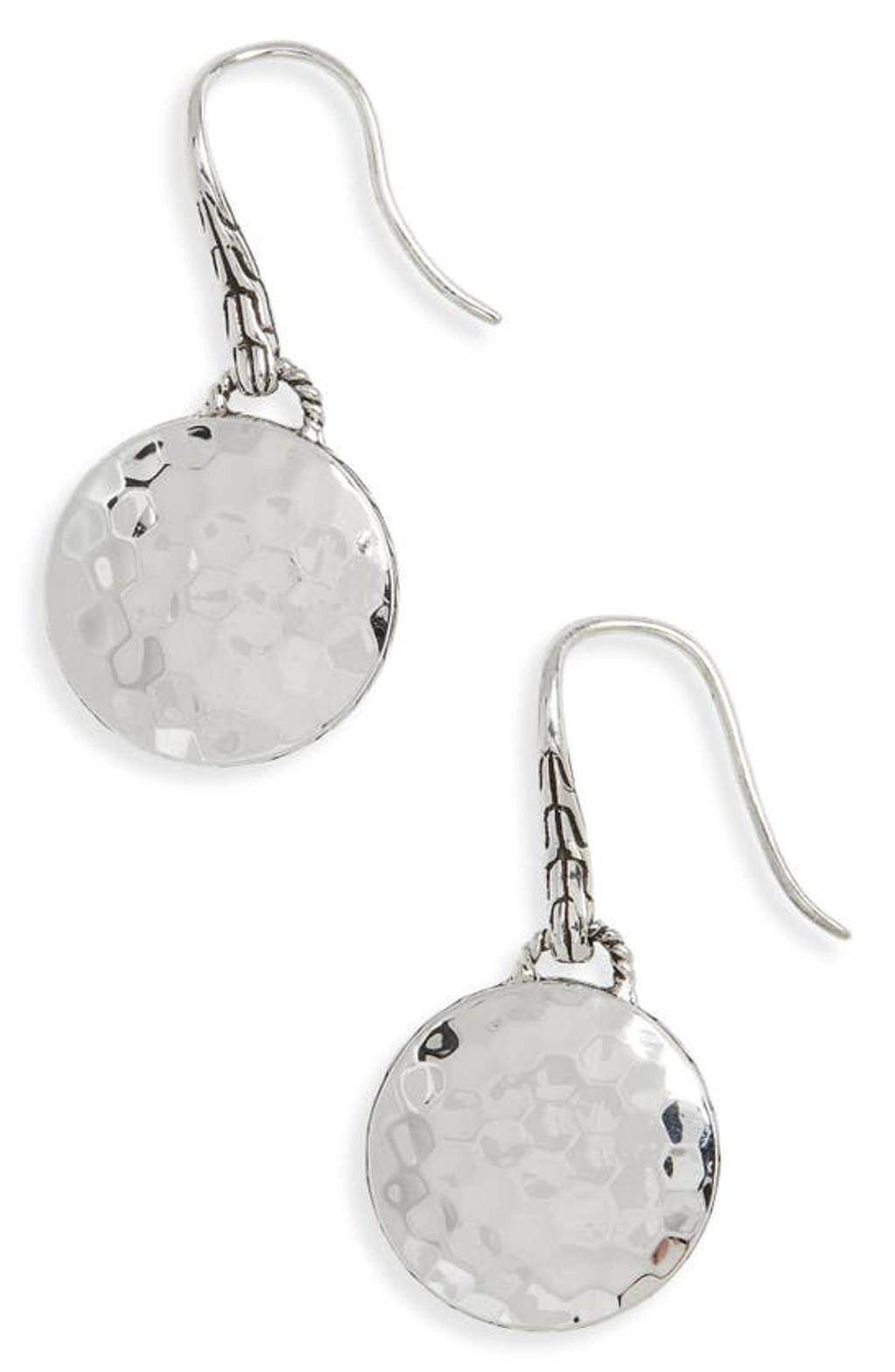 John Hardy Palu Sterling Silver Round Drop Earrings Product Image