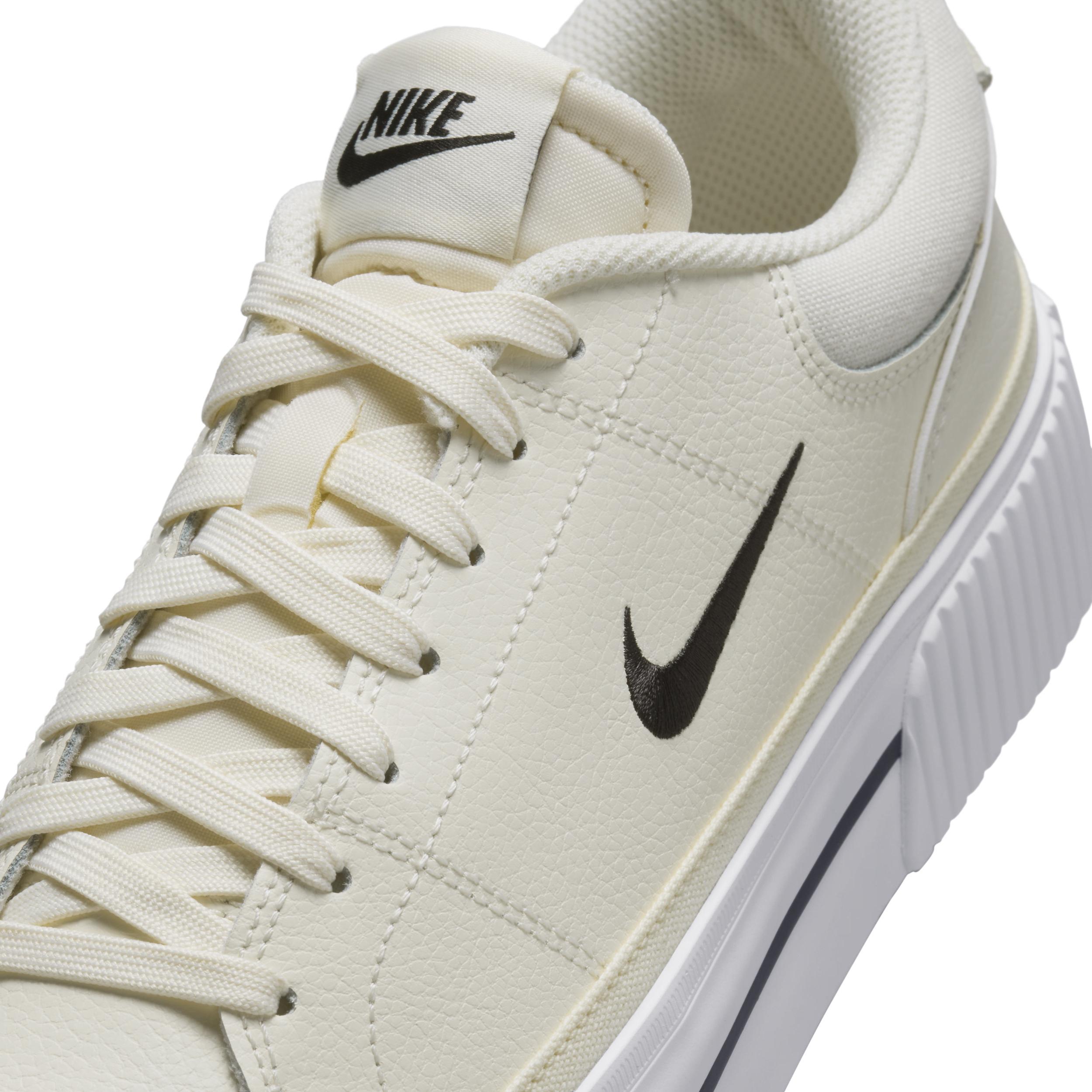 Nike Womens Court Legacy Lift LE Casual Shoes in Pale Ivory/Black/Muslin Product Image
