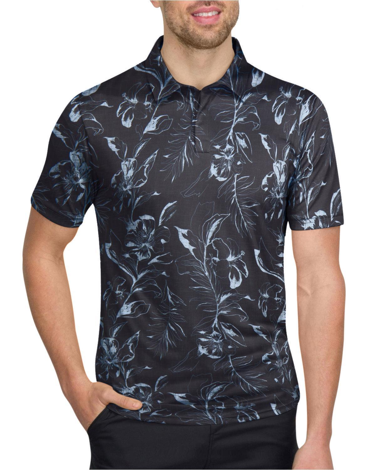 Three Sixty Six Men’s Print Golf Polos Male Product Image