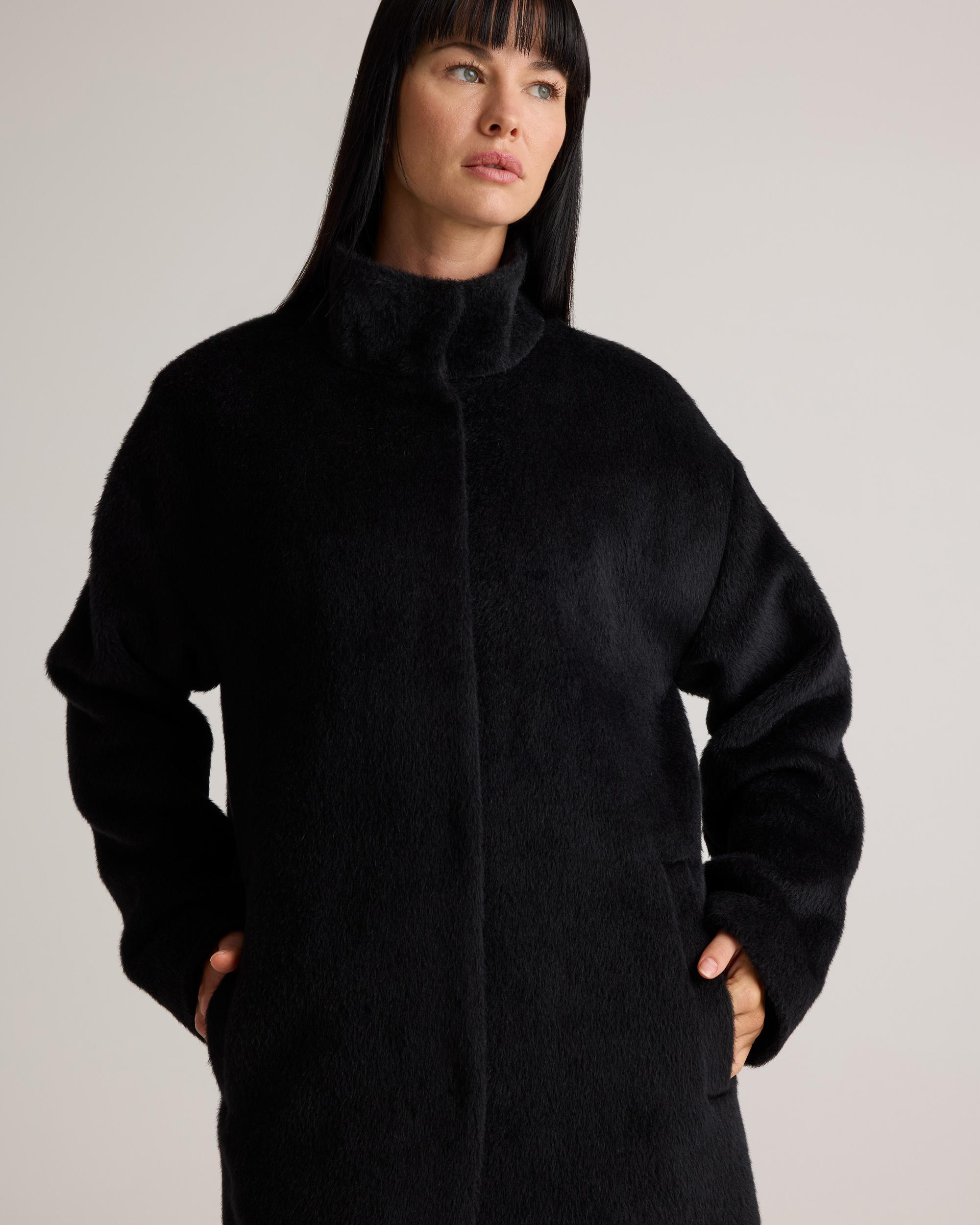 Quince | Women's Alpaca-Wool Stand Collar Coat Size XS Product Image