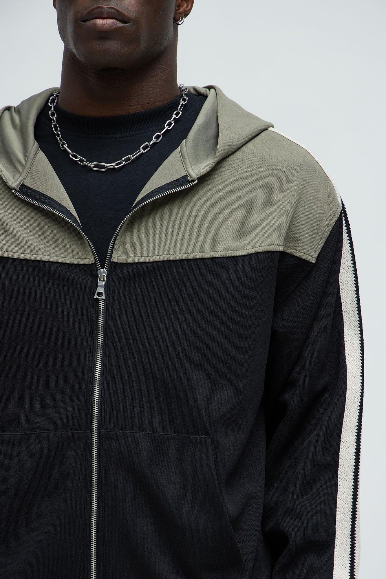 Dennis Zip Up Hoodie - Black/combo Product Image