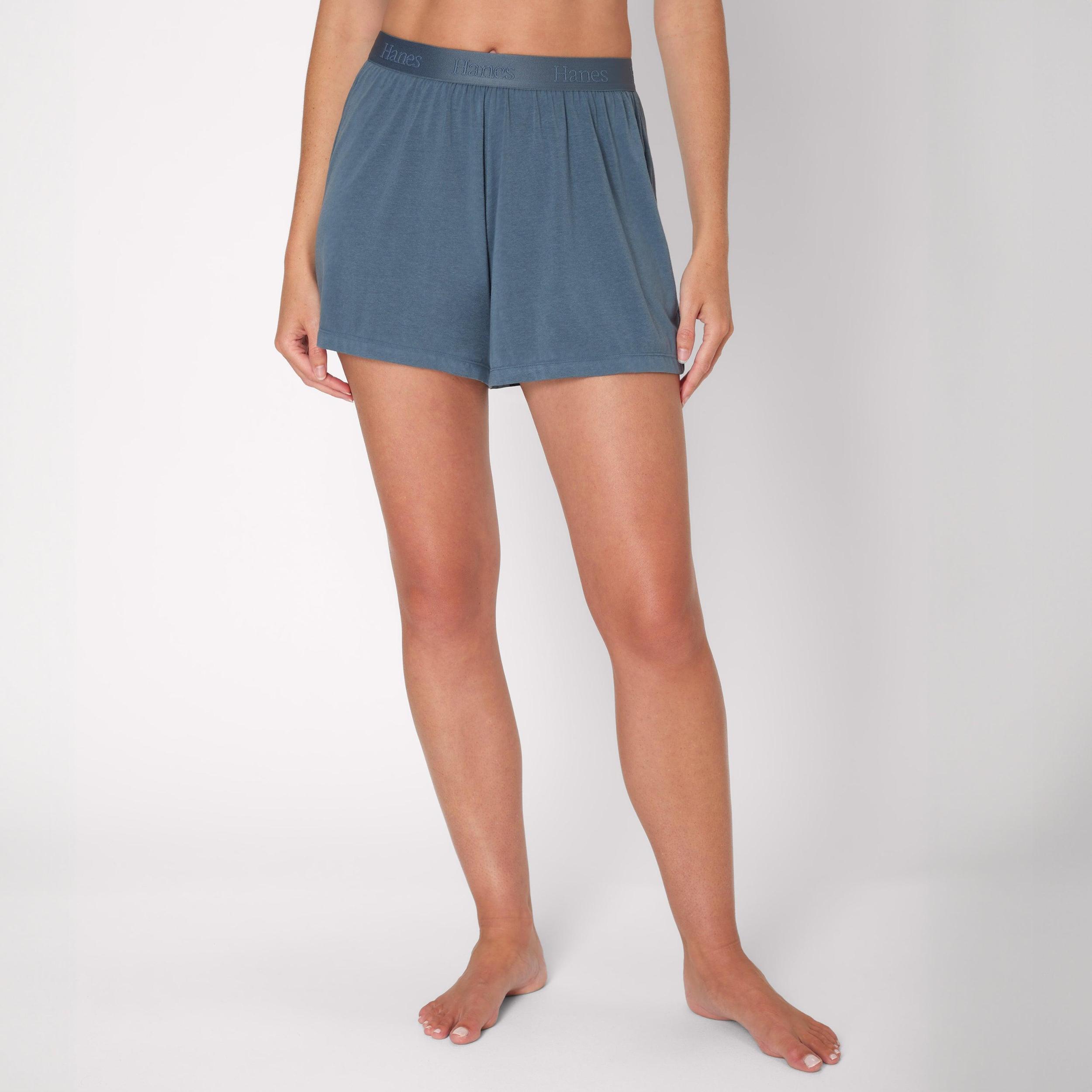 Hanes Originals Womens SuperSoft Comfywear Sleep Shorts, 3.25 Black S Product Image