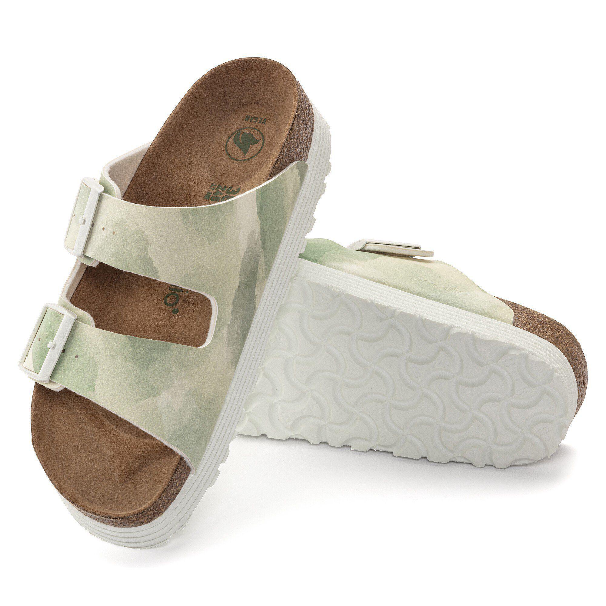 Arizona Flex Platform Vegan Birko-Flor Watercolor Khaki Product Image