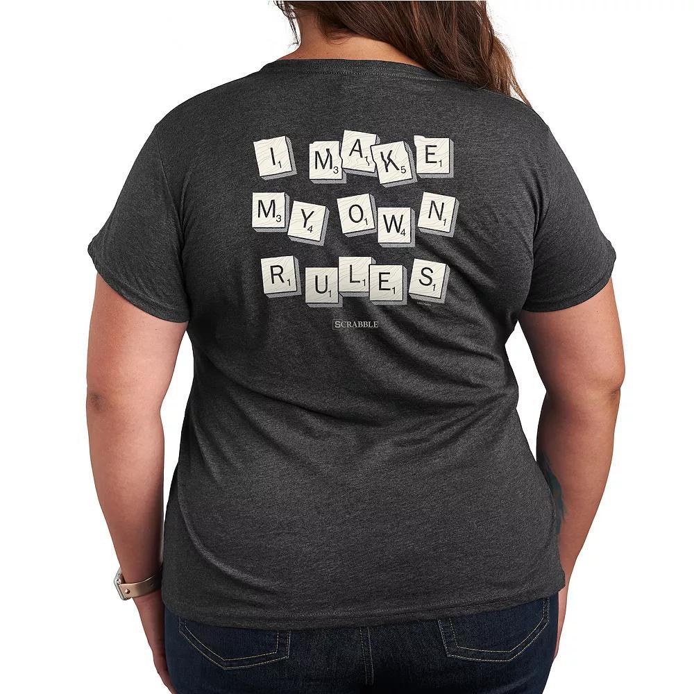 Plus Scrabble Make Own Rules Graphic Tee by Hasbro, Womens Product Image