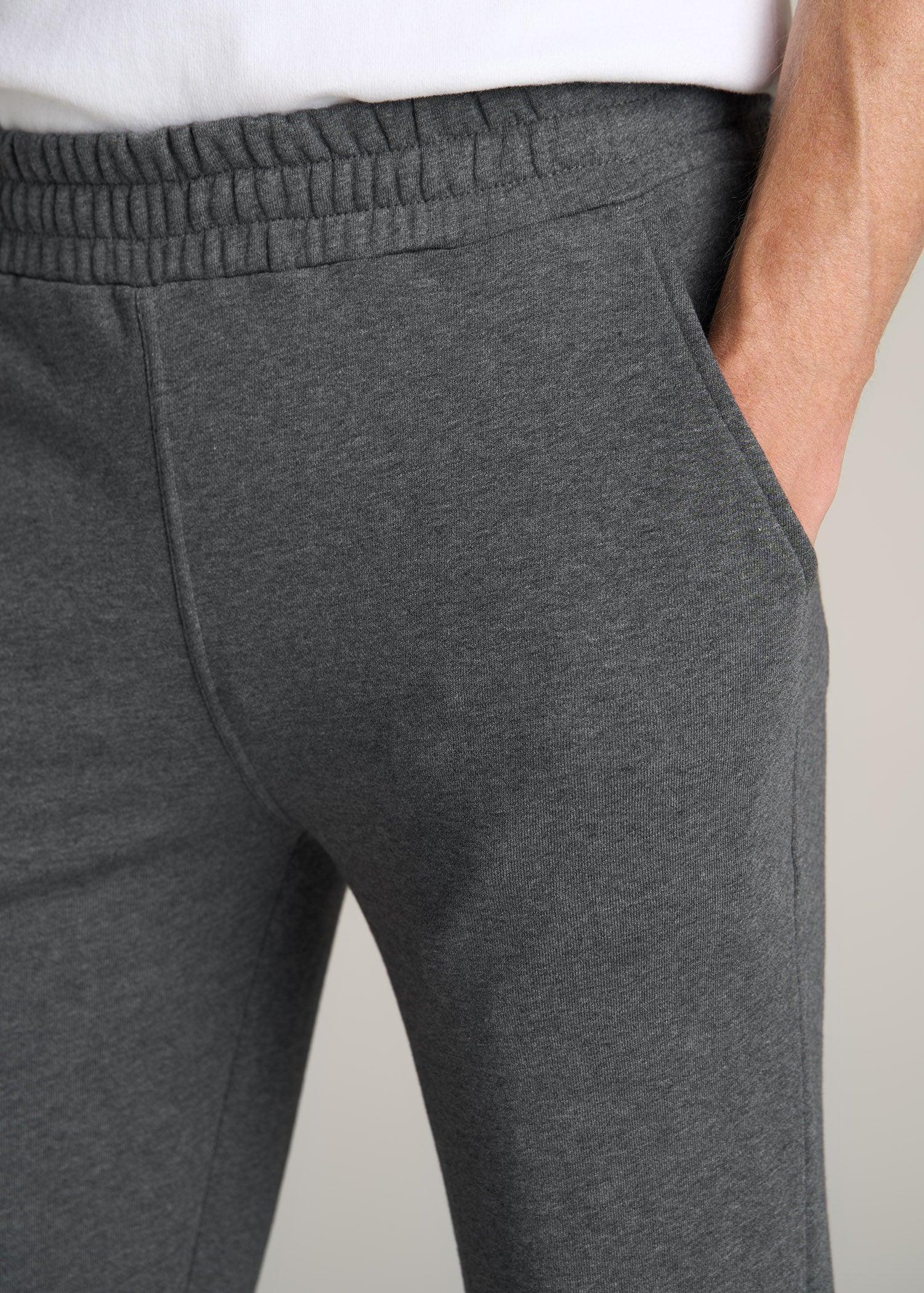 Wearever French Terry Sweatpants for Tall Men in Charcoal Mix Product Image