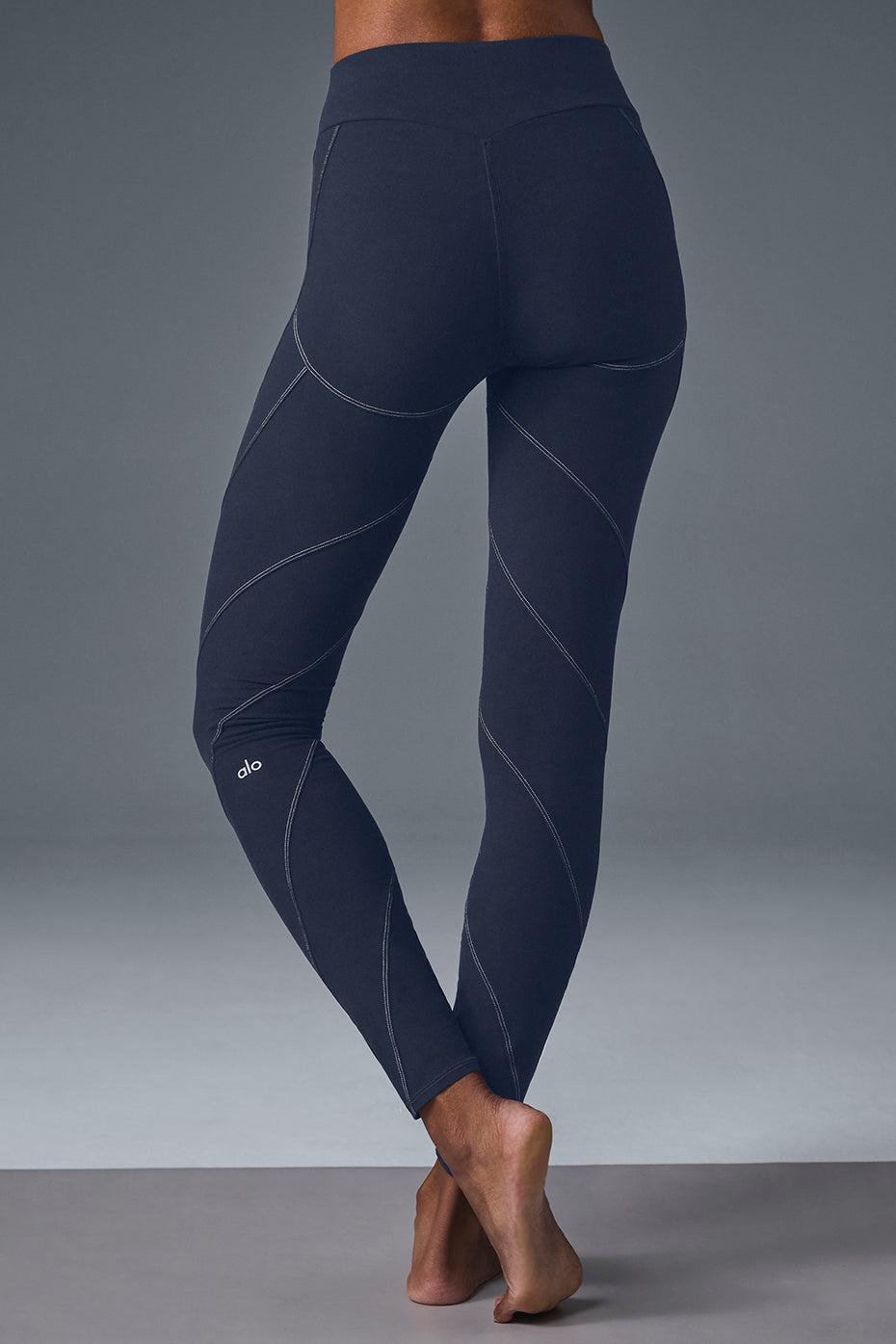 Alosoft High-Waist Sunray Legging - Navy/Ivory Female Product Image