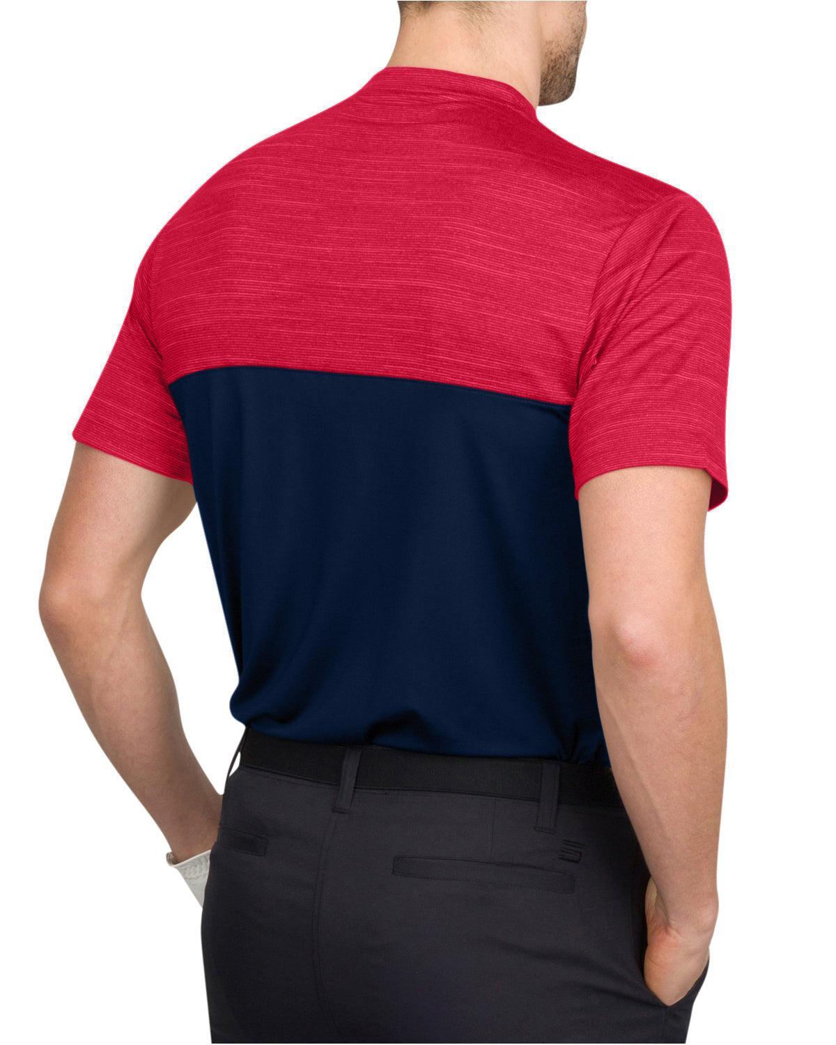 Three Sixty Six Two Tone Collarless Golf Polo Product Image