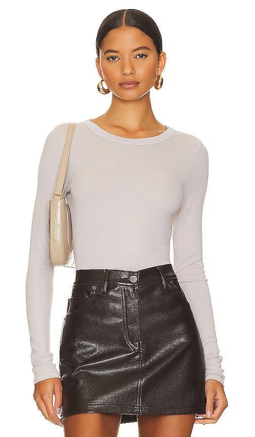 Silk Knit Long Sleeve Tuck Top Product Image