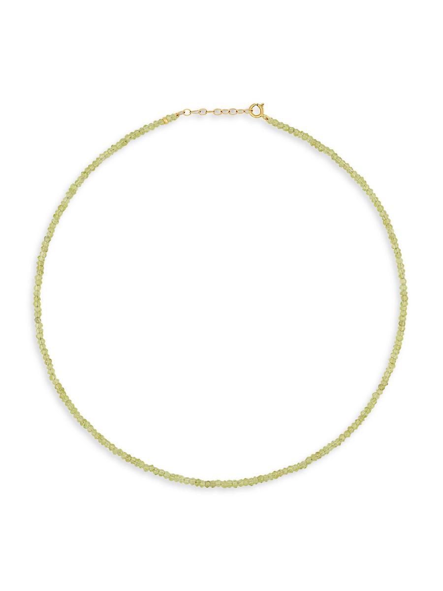 Womens Birthstone 14K Yellow Gold & Gemstone Beaded Bracelet Product Image