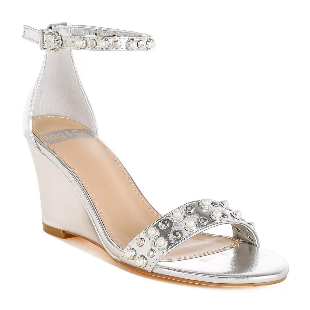 Rag & Co Jumera Women's Sandals, Size: 8.5, Silver Product Image