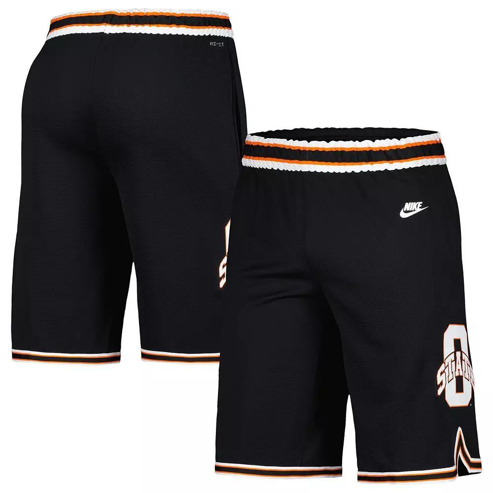 Men's Nike Black Oklahoma State Cowboys Retro Replica Basketball Shorts, Size: Small Product Image