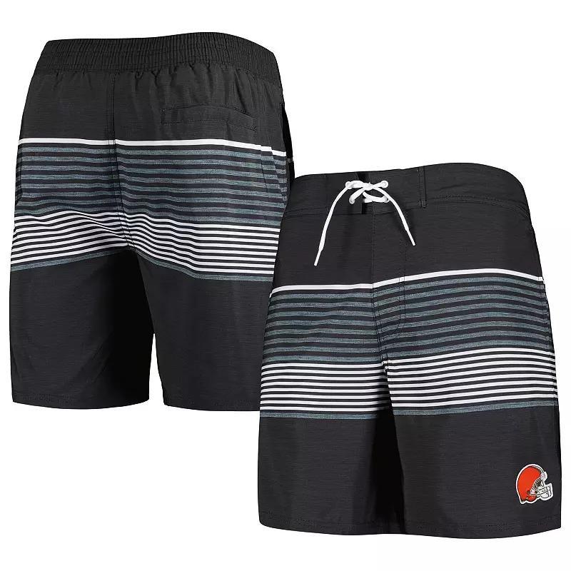 Men's G-III Sports by Carl Banks Black Cleveland Browns Coastline Volley Swim Shorts, Size: 2XL Product Image