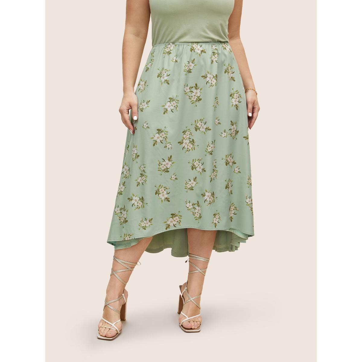 Plus Size Everywhere Dress - Floral Patchwork Sleeveless Dress Palemauve Women Elegant Non Sleeveless Curvy BloomChic 10/M Product Image