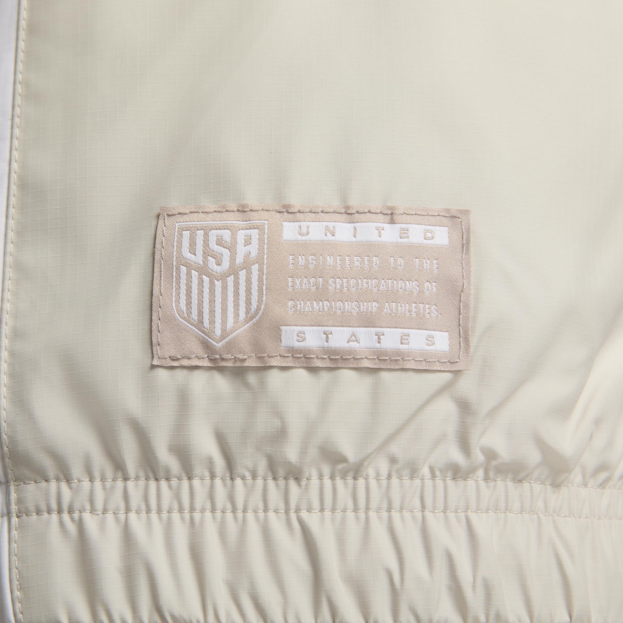 Womens Nike Tan Usmnt Essential Full-Zip Jacket Product Image