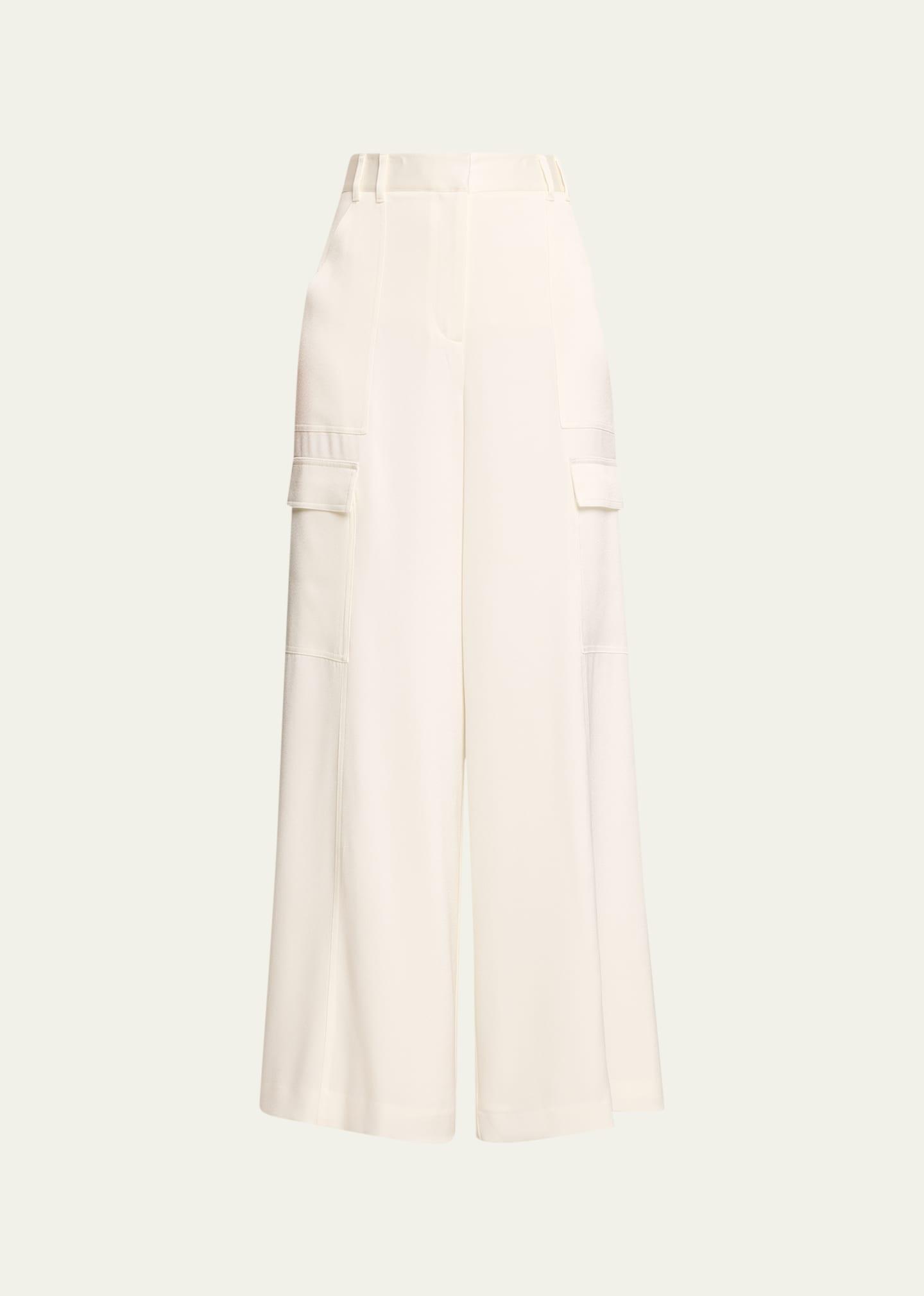 Womens Parker Satin Crepe Cargo Pants Product Image