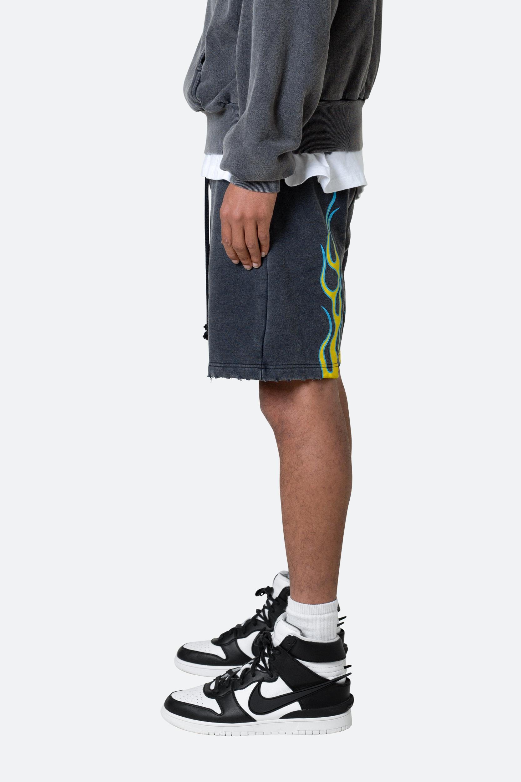 Flame Shorts - Black Product Image