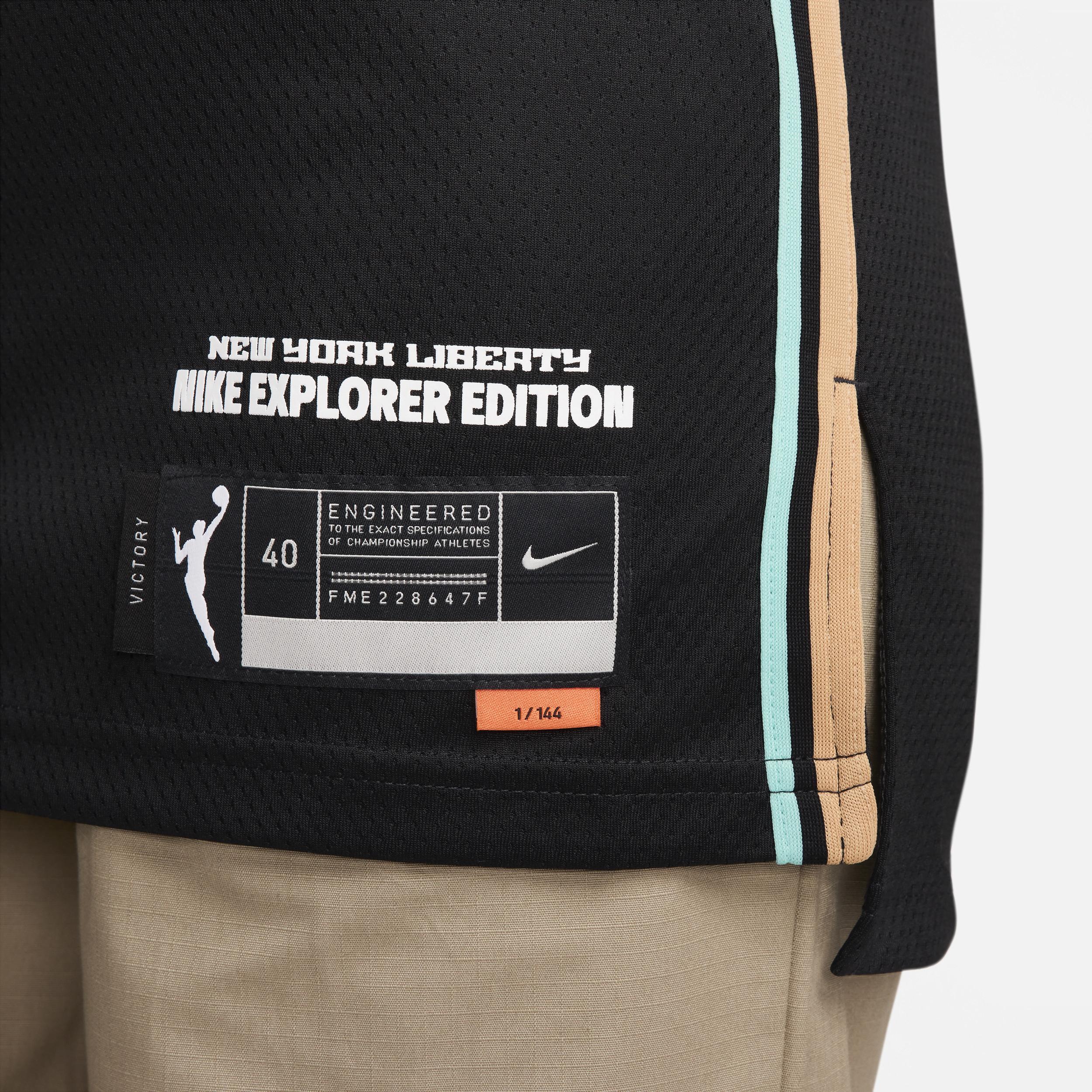 Unisex Nike Sabrina IonescuBlack New York Liberty Explorer Edition Victory Jersey, Womens Product Image