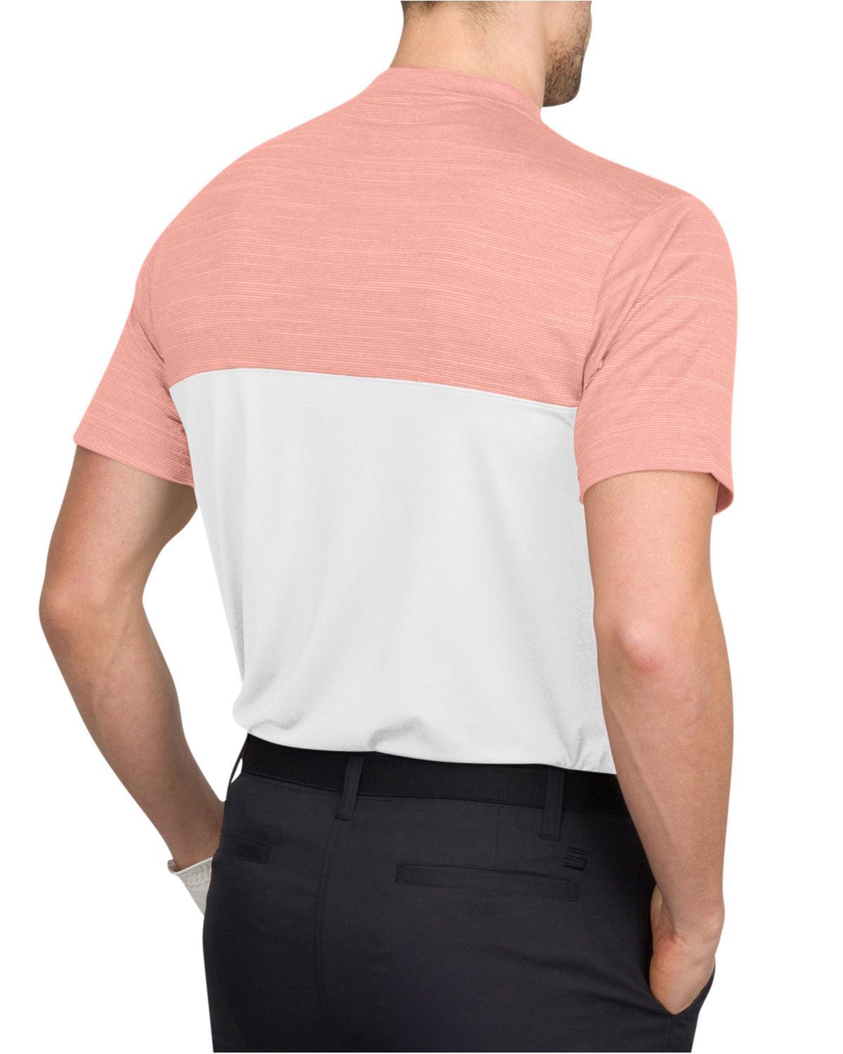 Three Sixty Six Two Tone Collarless Golf Polo Product Image