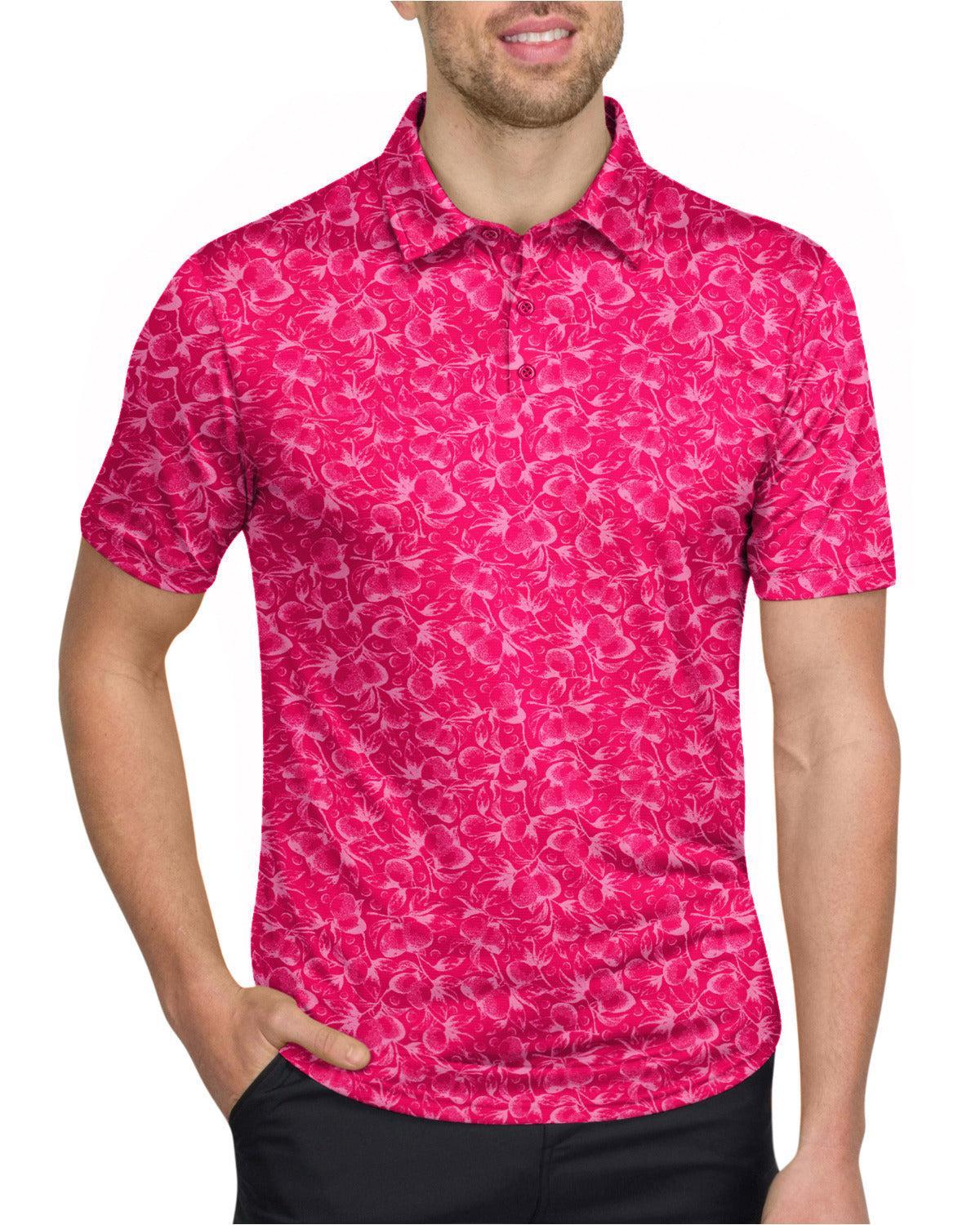 Three Sixty Six Men’s Print Golf Polos Product Image