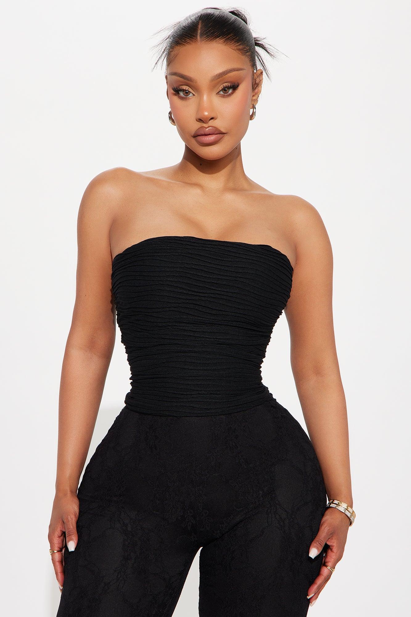 Lea Lace Jumpsuit - Black Product Image