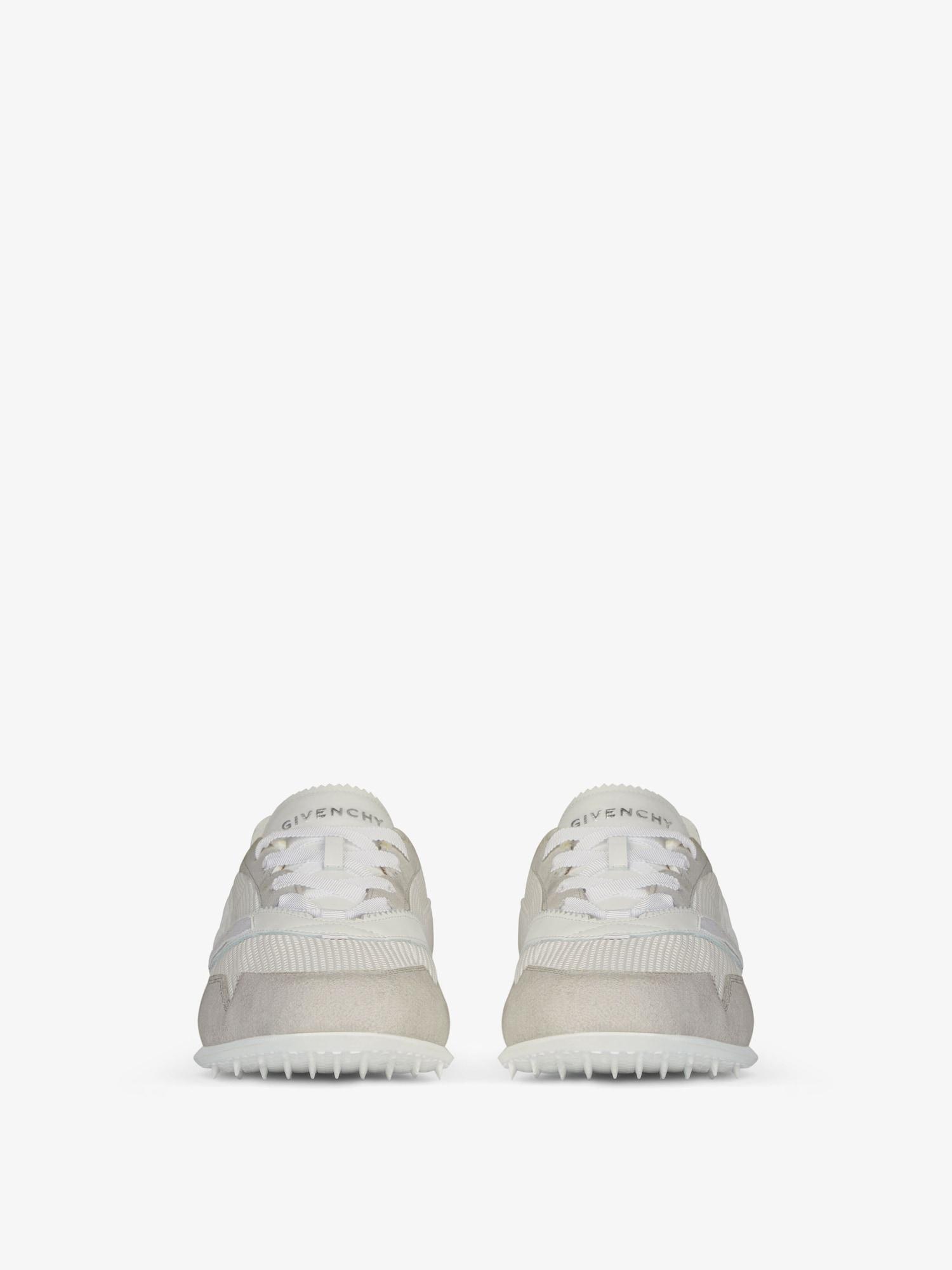 Sneakers in mesh, suede and leather Product Image