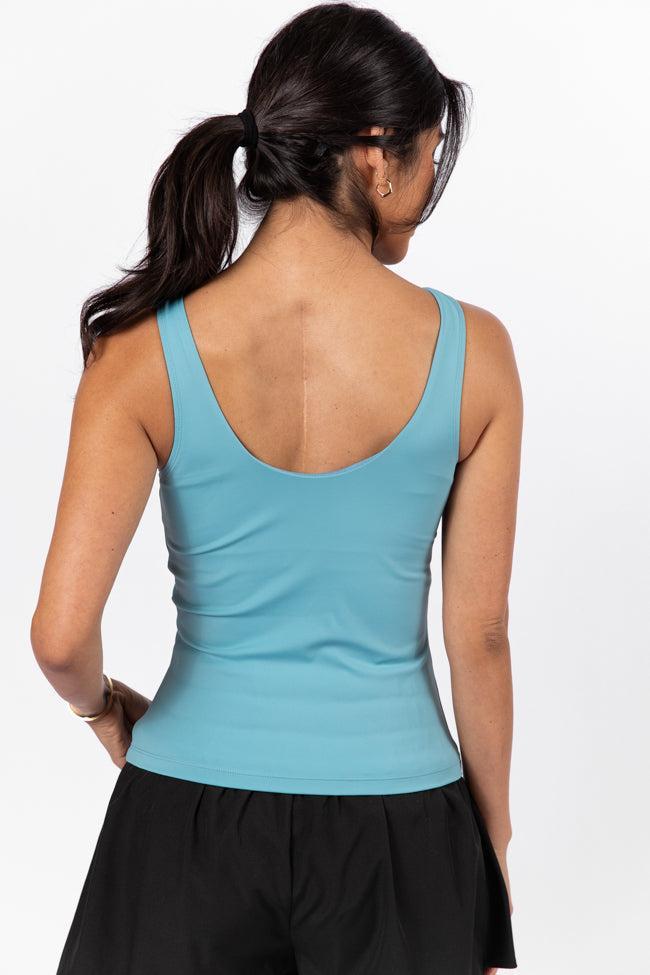 You're A Star Muted Teal High Neck Tank FINAL SALE Product Image