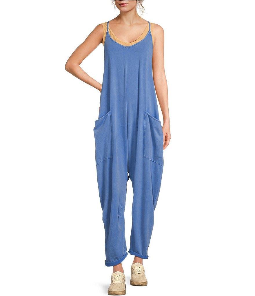 Free People FP Movement Sleeveless Scoop Neck Ankle Length Patch Pocket Hot Shot Onesie Product Image