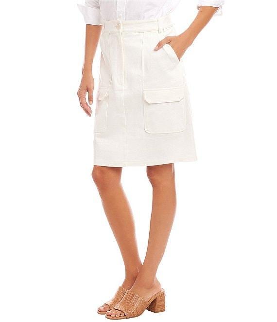 Karen Kane Twill A-Line Cargo Skirt Product Image